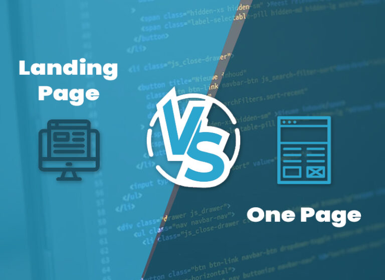 One Page vs. Landing Page